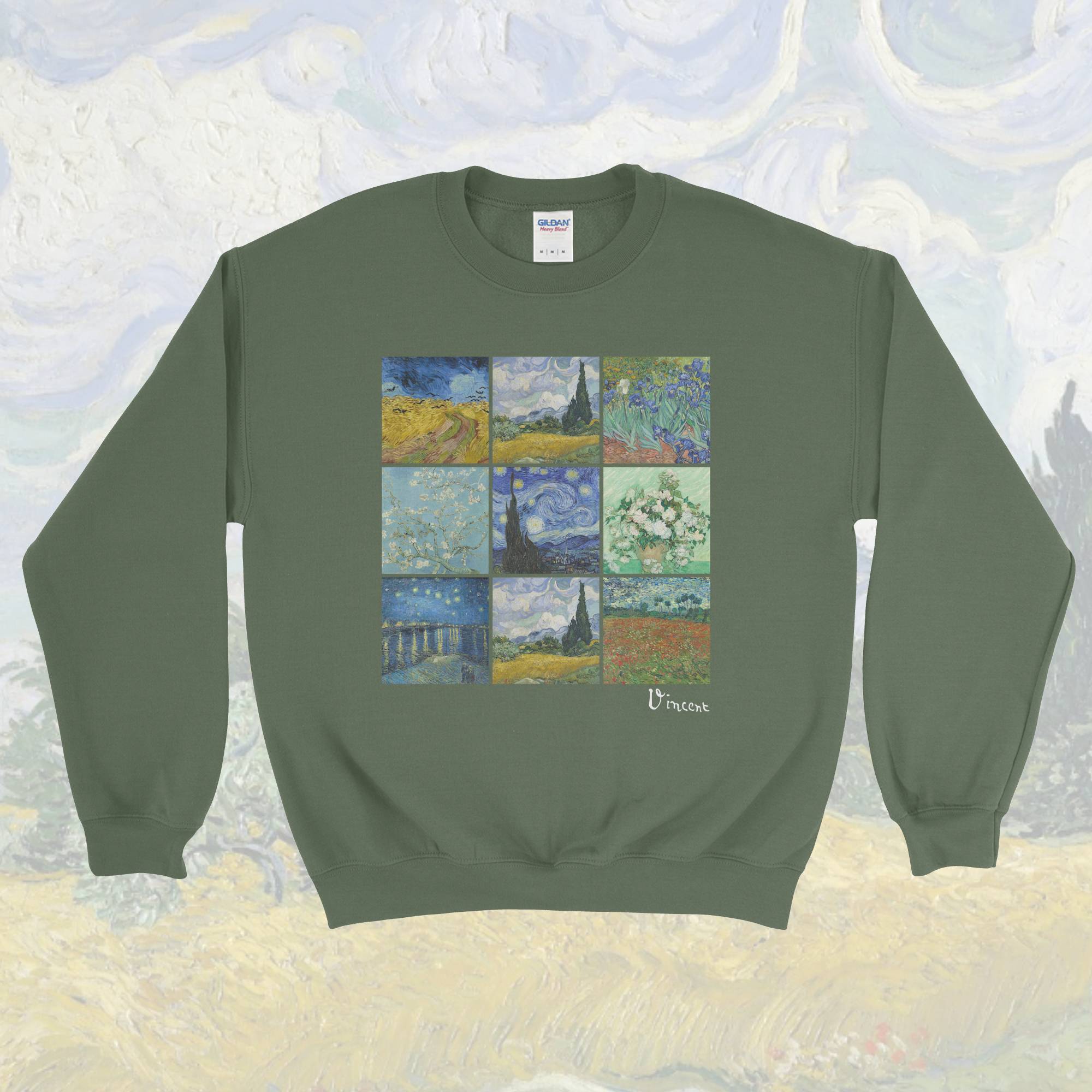 Van Gogh's Masterpieces Crewneck Sweatshirt