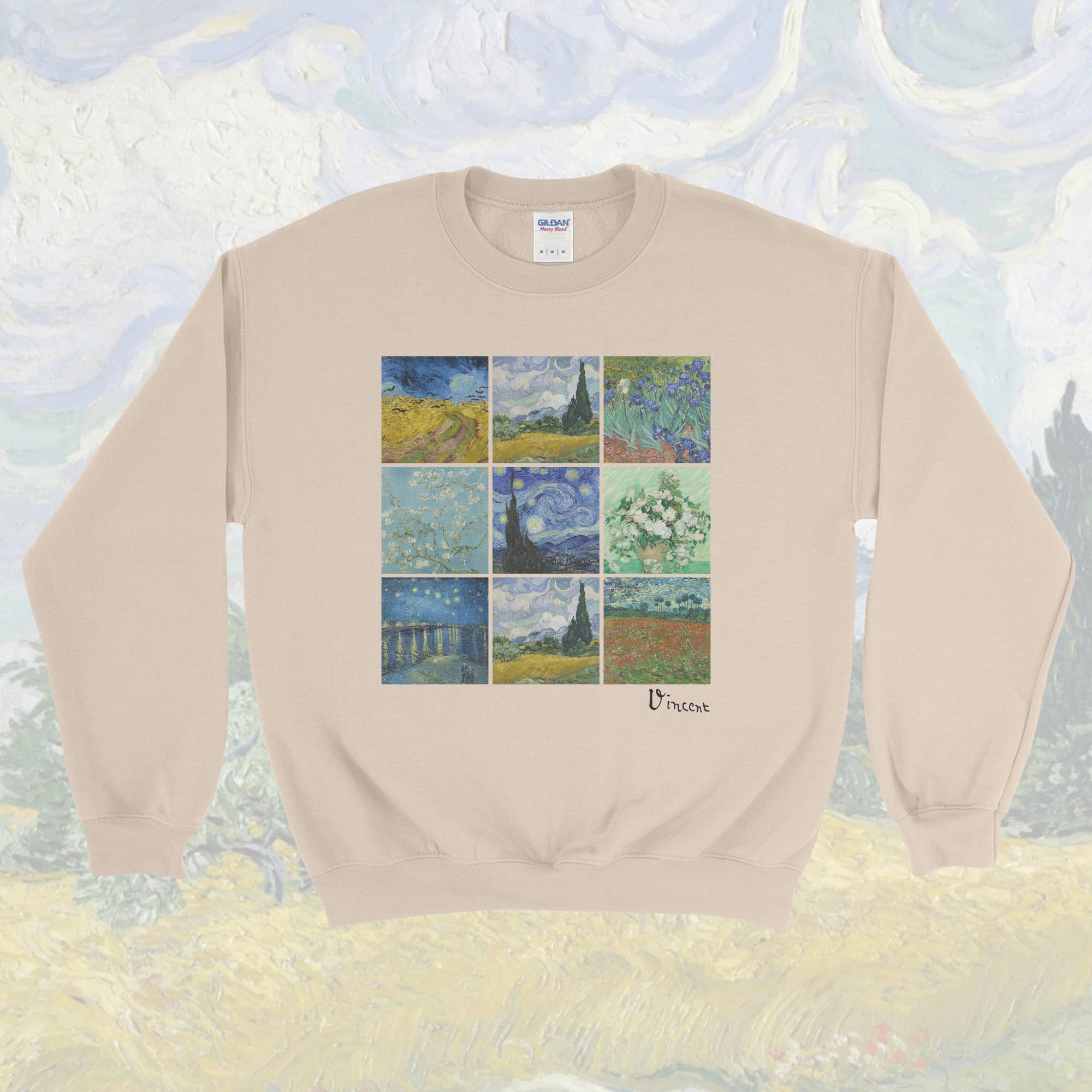 Van Gogh's Masterpieces Crewneck Sweatshirt