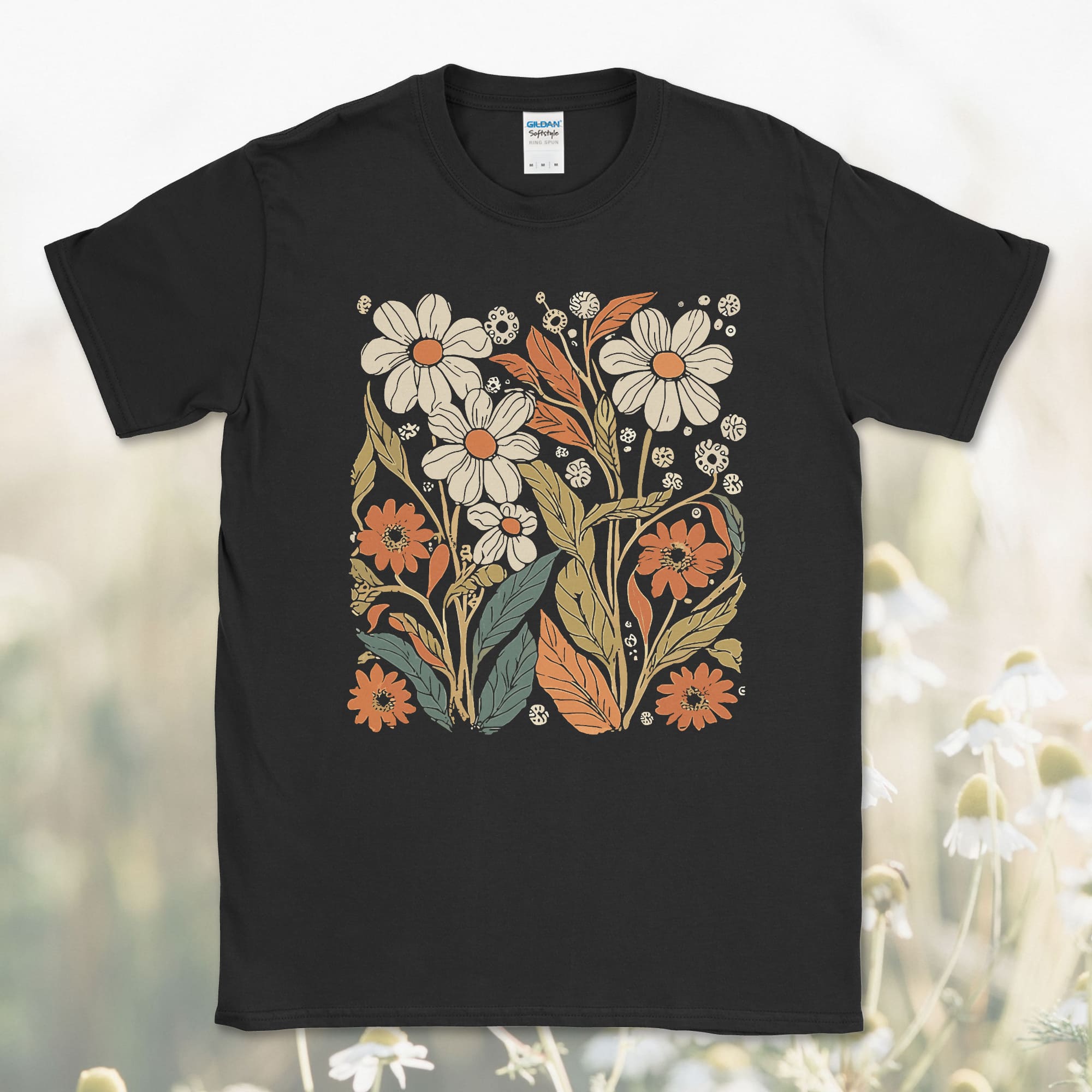 Art Nouveau Wildflower T-Shirt